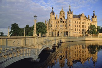 Europe, Germany, Mecklenburg-Western Pomerania, Schwerin, Schwerin Castle, built 1845 to 1857 in