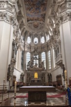 Baroque chancel, Passau Cathedral, Passau, Lower Bavaria, Bavaria, Germany, Europe