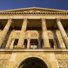 Castle, classicist three-winged complex, rebuilt after the destruction of the Second World War,