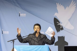 Sahra Wagenknecht, founder of the BSW (Alliance Sahra Wagenknecht, Reason and Justice) at the Die