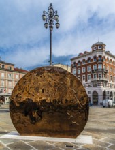 Thaler in honour of Maria Theresa weighing 17 tons, Piazza Ponterosso, merchant and residential