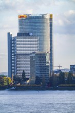 Skyline Bonn on the Rhine, in front the UNFCCC Secretariat of the Framework Convention on Climate