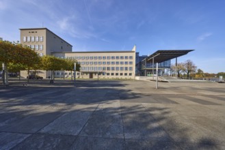 Parliament building, architect Peter Kulka, Saxon State Parliament, Bernhard-von-Lindenau-Platz,