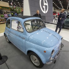 Detroit, Michigan USA - 15 January 2025 - The Fiat 500F city car, produced from 1957 throught 1975.