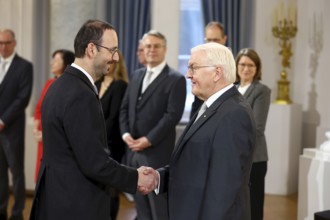 Faruk Ajeti Kosovo is received by Frank-Walter Steinmeier (President of the Federal Republic of