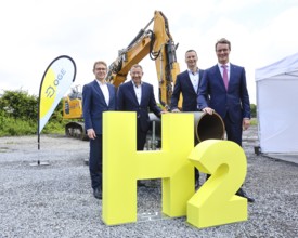 Werne, North Rhine-Westphalia, Germany, Ground-breaking ceremony for OGE's H2 training line in