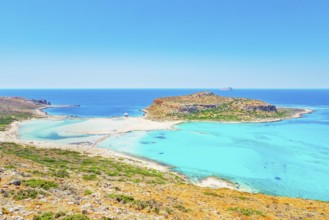 Balos bay, Gramvousa Peninsula, Chania, Crete, Greece, Europe