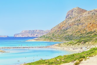 Balos bay, Gramvousa Peninsula, Chania, Crete, Greece, Europe