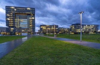 The Ruhr Tech Campus Essen, formerly the Thyssenkrupp Campus, headquarters of Thyssenkrupp,