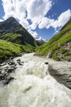 Isel mountain stream in the Umbaltal valley, Venediger Group, Hohe Tauern National Park, East