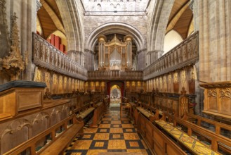 Choir of St Davids Cathedral, Wales, Great Britain