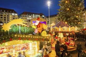 The Dresden Striezelmarkt is a Christmas market in Dresden. It has been held in Advent since 1434,