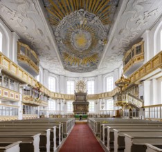 Schwarzenberg/Erzgeb. The Protestant-Lutheran St George's Church is a baroque hall church from