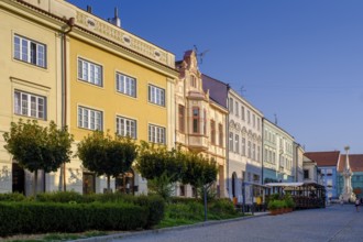 Old town centre, Mikulov, Breclav district, Jihomoravský region, South Moravia, Czech Republic,