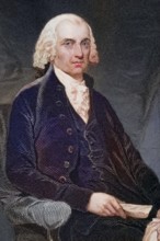 James Madison 1751-1836, Fourth President of the United States 1809-17, After a painting by Alonzo