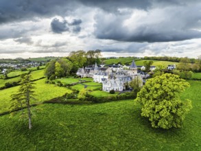 The Priory from a drone, Abbotskerswell Priory, Retirement Village, Abbotskerswell, Newton Abbot,