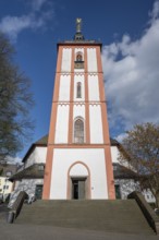 Tower of the historic Nikolaikirche, Siegen North Rhine-Westphalia, Germany, Europe