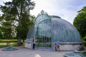 Palm House at Eisgrub Castle, Lednice Castle, UNESCO, Morava, South Moravia, Moravia, Czech