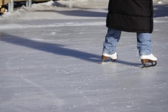 Outdoor figure skating, Saxony, Germany, Europe