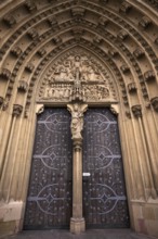 West portal, tympanum with depiction of the Last Judgement, St Mary's Chapel, Würzburg, Lower