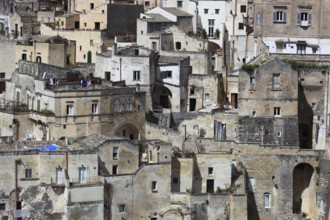 Old town, Sassi, Sassi di Matera cave settlements, UNESCO World Heritage Site, Matera, Basilicata,