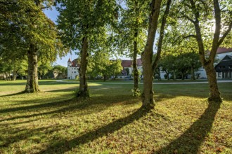 Inner courtyard with castle of the Wülzburg fortress, Renaissance fortified building, Weißenburg in