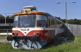 Retired diesel locomotive, Lemvigbanen, Lemvig railway in Denmark