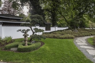 Japanese Garden, Bad Langensalza, Thuringia, Germany, Europe