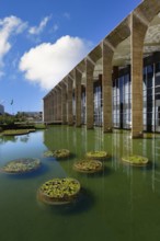 Foreign Ministry building, Itamaraty Palace or Palace of the Arches, designed by Oscar Niemeyer,