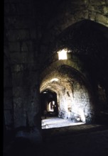 Crusader castle Krak des Chevaliers, Syria in 1998