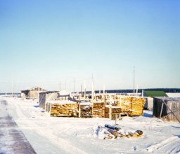 Webequie First Nation Ojibway Community, Eastwood Island, Northern Ontario, Canada 1978 Lumberyard