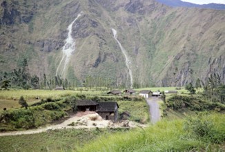 Processing sugar cane into brandy, village near Baños de Agua Santa, Tungurahua province, Ecuador,