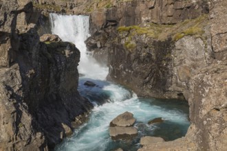 Fossardalur Waterfall close to Djupivogur at the Berufjord, Easter Iceland