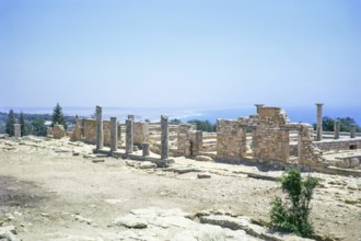 Temple buildings at the sanctuary of Apollo Hylates, 5th century BC, Kourion, Cyprus, Europe 1973,