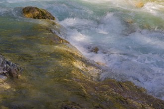 Rissbach creek, Eng valley, stones and flowing water