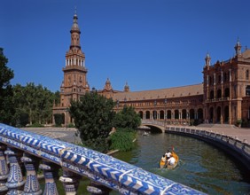 Plaza de Espana in Seville, Spain, Europe