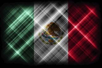 Mexico flag, national flag, modern flag background