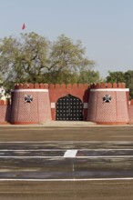 Replica of fort gate, police parade ground, osmanabad, maharashtra, india, asia