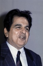 Close up of Dilip Kumar talking, India, Asia