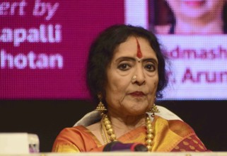 Bollywood actor and Carnatic singer Vyjayanthimala during M S Subbulakshmi Centenary Awards, in