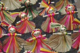 Jute craft doll, kolkata, west bengal, india, asia