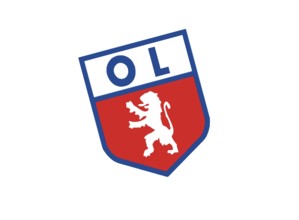 Rotated to left, Olympique Lyonnais Logo 1950, Soccer, Old Logo from 1950