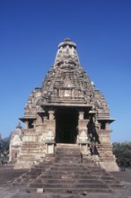 Entrance of Vishvanatha Temple, Khajuraho, Madhya Pradesh, India, Asia