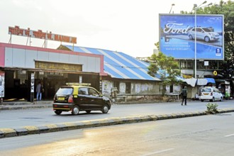 Mahim Junction Railway Station road entrance, Mumbai, Maharashtra, India, Asia