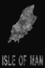 Map of Isle of Man made of smoke, Air pollution, ecology