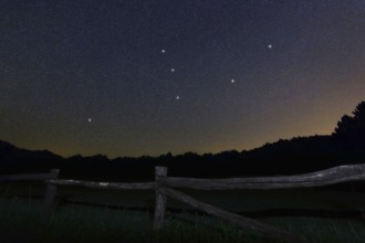 Andromeda star constellation, Night sky, Cluster of stars, Deep space