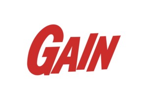 Rotated to right, Gain Logo 1969, Cosmetics, Historic Logo from 1969