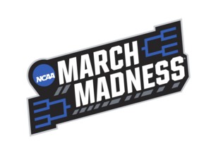 Nach links gedreht, March Madness Emblem, Amerikanische Colleges ncaa, Logo