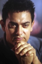 Bollywood actor Aamir Khan interacting media specail screening 1966 classic film Teesri Manzil