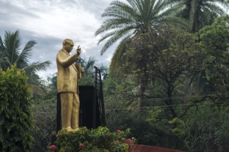 Babasaheb ambedkar statue, azad park, dharwad, karnataka, india, asia